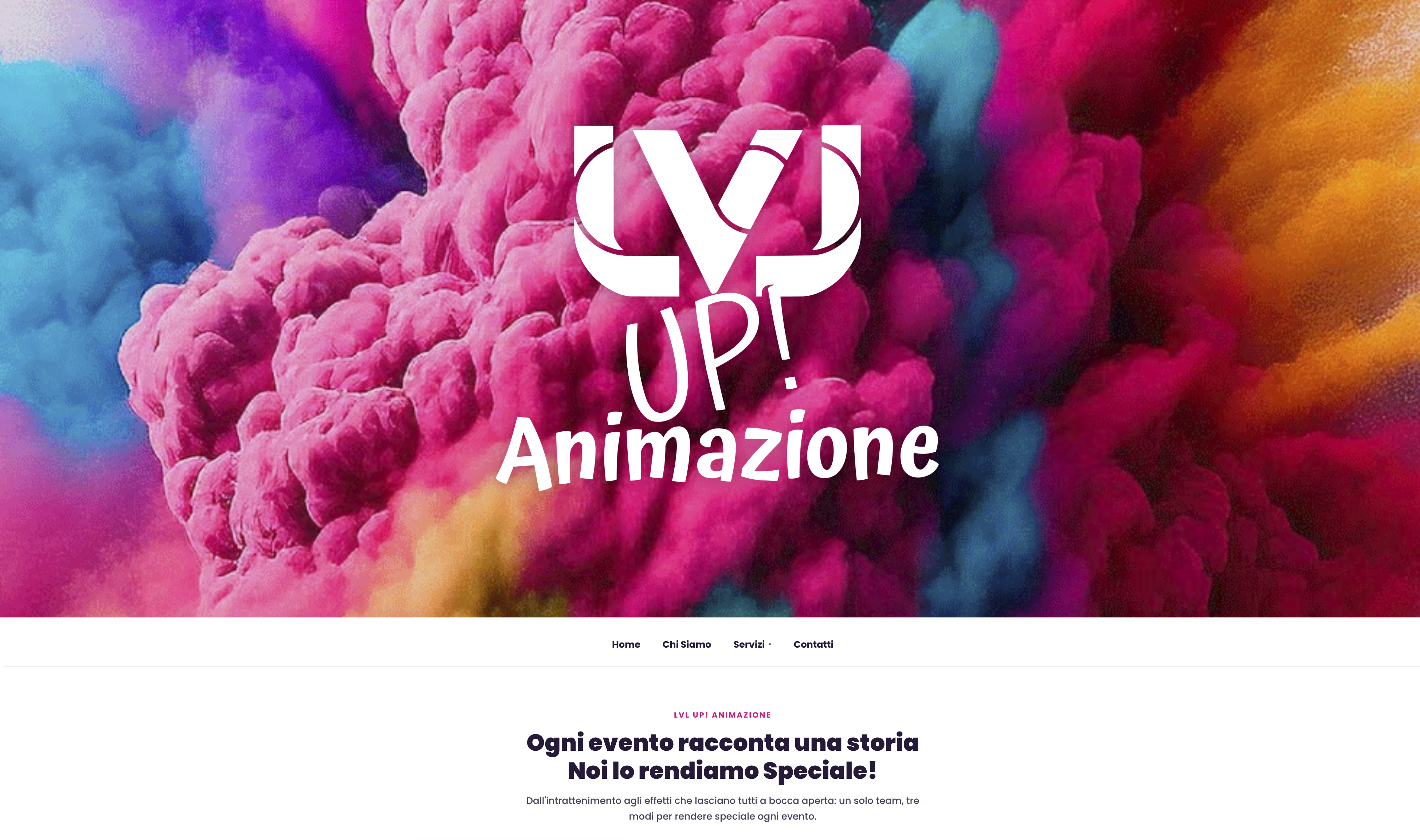 Home page LVLUPANIMAZIONE